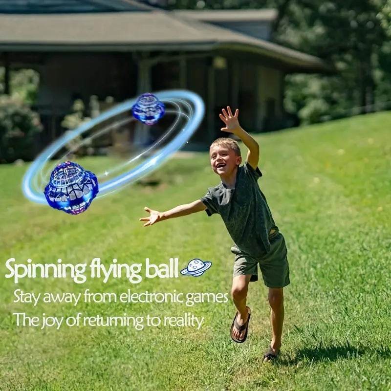 🌟 Make Playtime Magical: Meet the Flying Magic LED Spinner Ball — The Hottest Rechargeable Drone Toy for Kids!