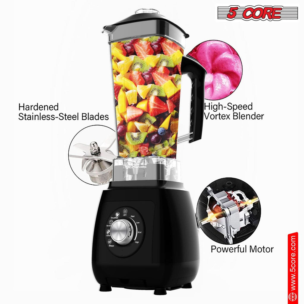 5Core Juicer Blender Machines 2000W Countertop Kitchen Smoothie Maker