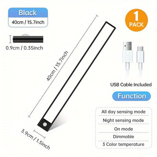 Wireless Motion Sensor LED Cabinet Light  Rechargeable Adjustable