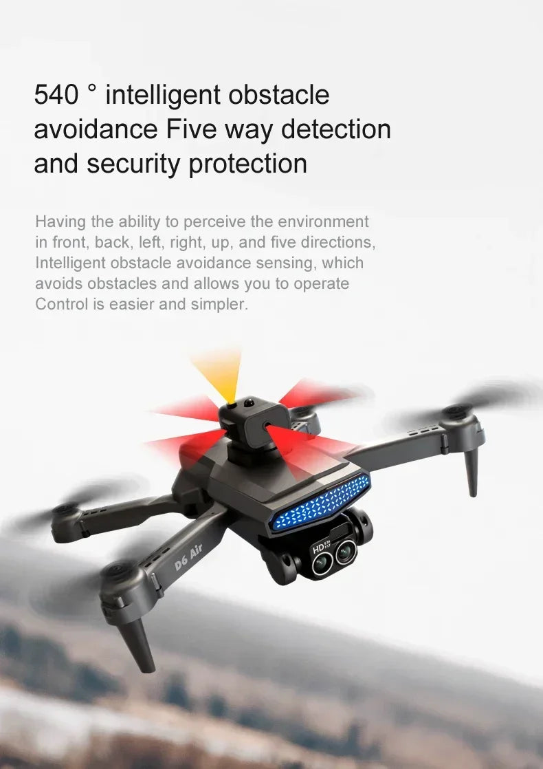 New D6 8K Drone Professional HD Dual Camera Optical