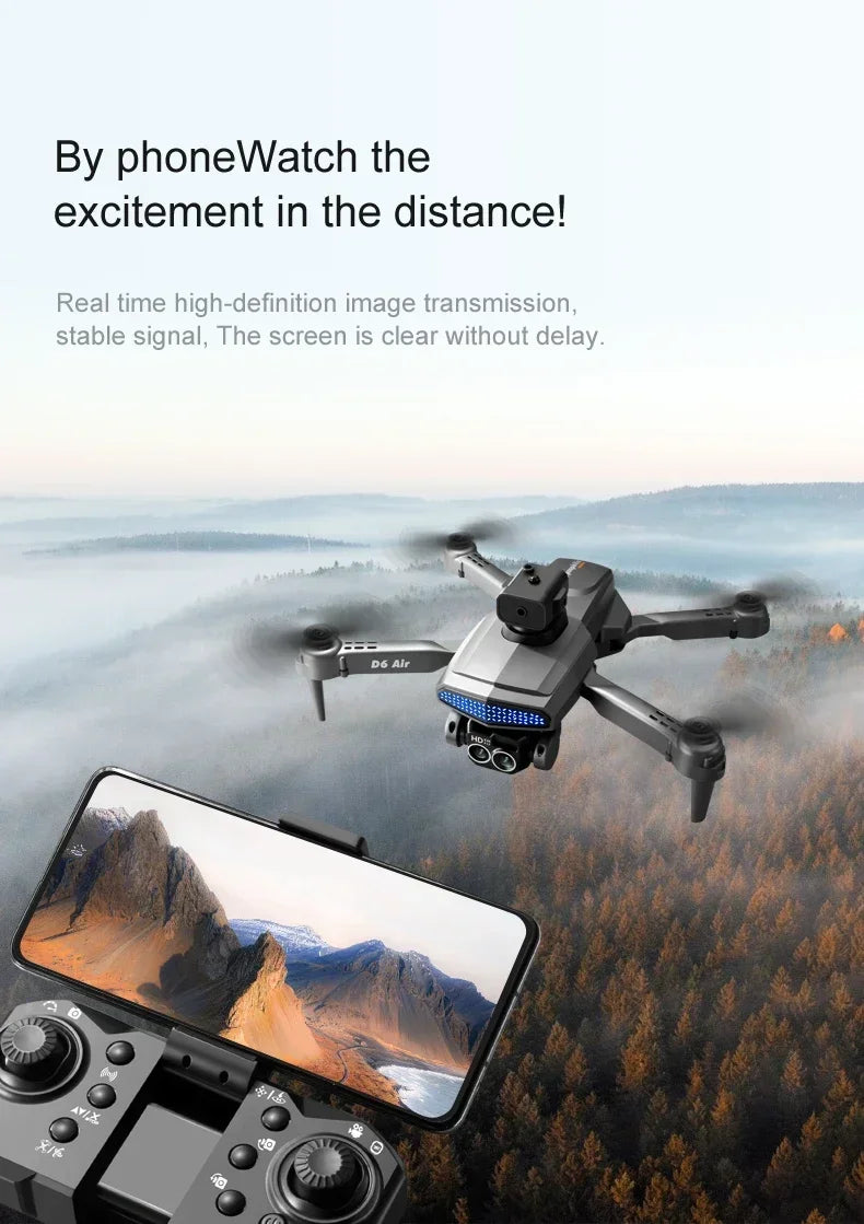 New D6 8K Drone Professional HD Dual Camera Optical