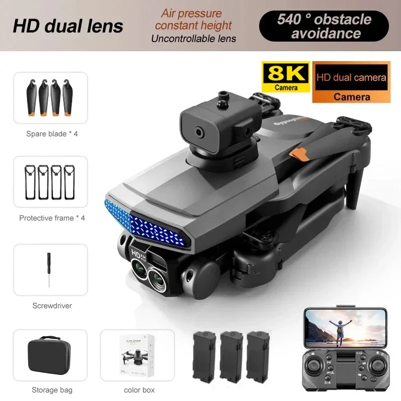 New D6 8K Drone Professional HD Dual Camera Optical